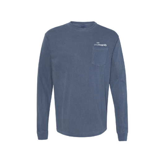 Unisex Long Sleeve Tshirt with pocket
